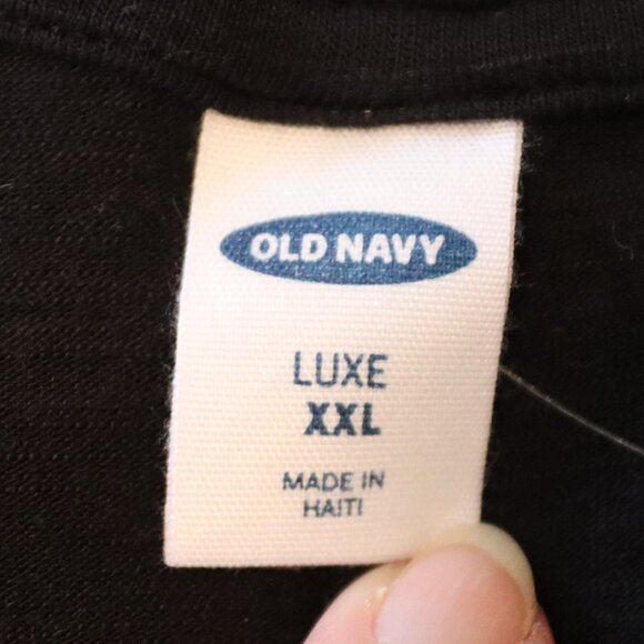 Old Navy Black Luxe Pleat Tunic Long Sleeve Top Womens Size XXL Rayon/Viscose - Picture 2 of 11